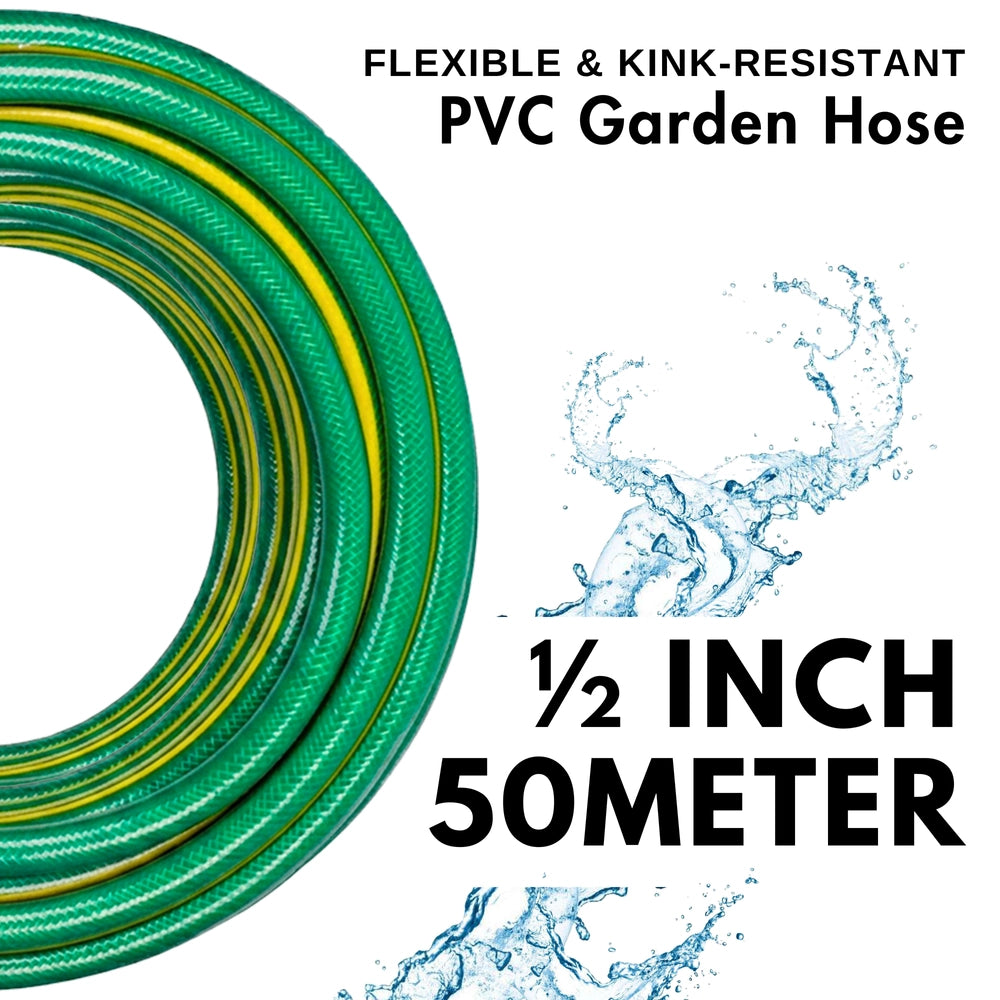 Mermaid 1/2 Inch 50M Master Hose Green | 4-Layer Reinforced PVC Water Hose