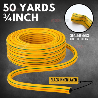 Mermaid 3/4 Inch 50 Yard Garden Hose | Braided PVC Hose