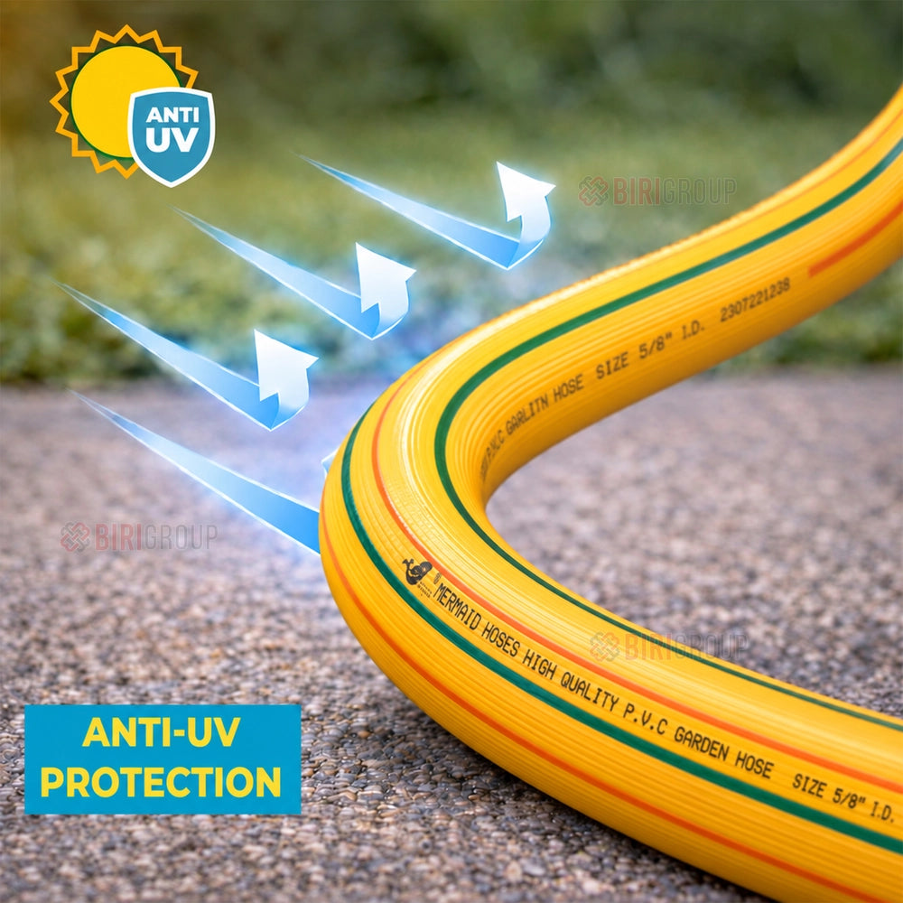 Mermaid 3/4 Inch 50 Meter Garden Hose | Braided PVC Hose