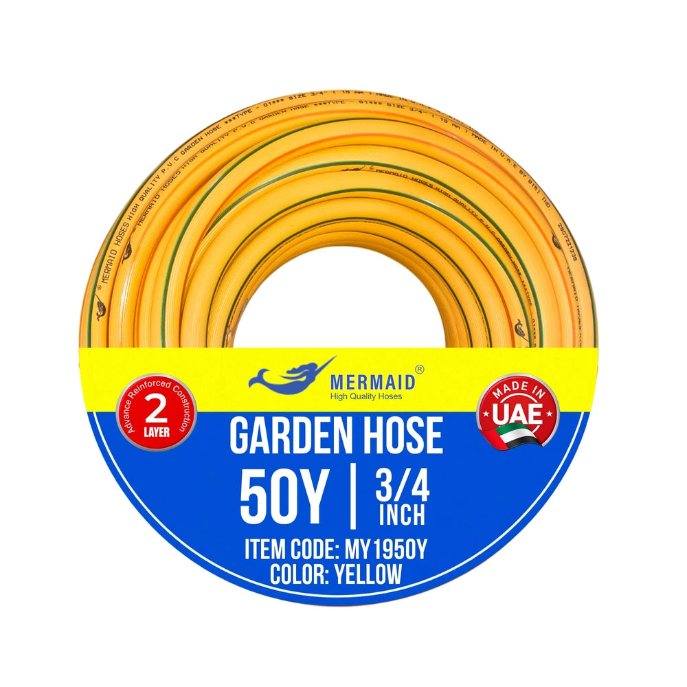 Mermaid 3/4 Inch 50 Yard Garden Hose | Braided PVC Hose