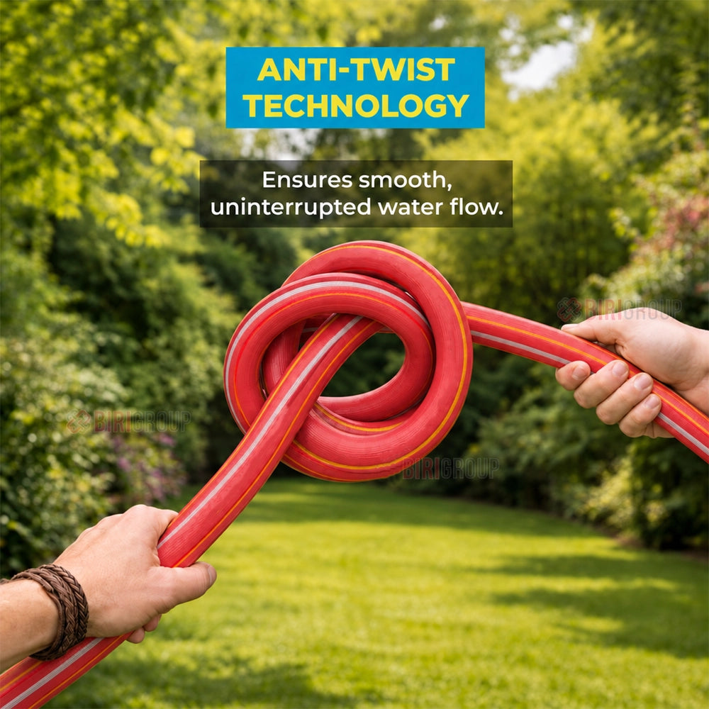 Mermaid 3/4 Inch 50 Yard Garden Hose Red | Braided PVC Water Hose