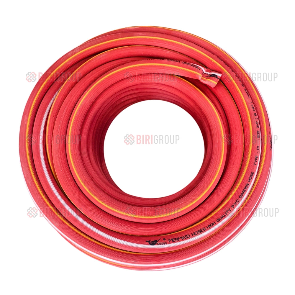 Mermaid 3/4 Inch 50 Yard Garden Hose Red | Braided PVC Water Hose