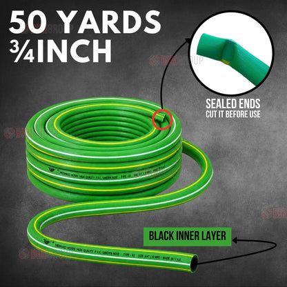 Mermaid 3/4 Inch 50 Yard Garden Hose Red | Braided PVC Water Hose