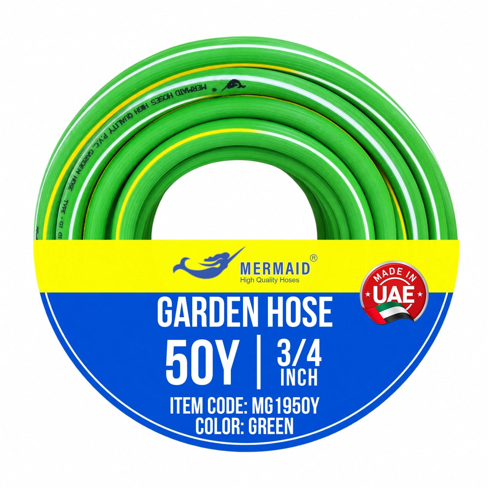 Mermaid 3/4 Inch 50 Yard Garden Hose Red | Braided PVC Water Hose