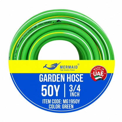 Mermaid 3/4 Inch 50 Yard Garden Hose Red | Braided PVC Water Hose
