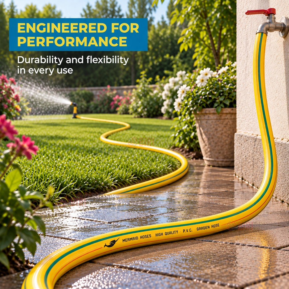 Mermaid 3/4 Inch 50 Yard Garden Hose | Braided PVC Hose