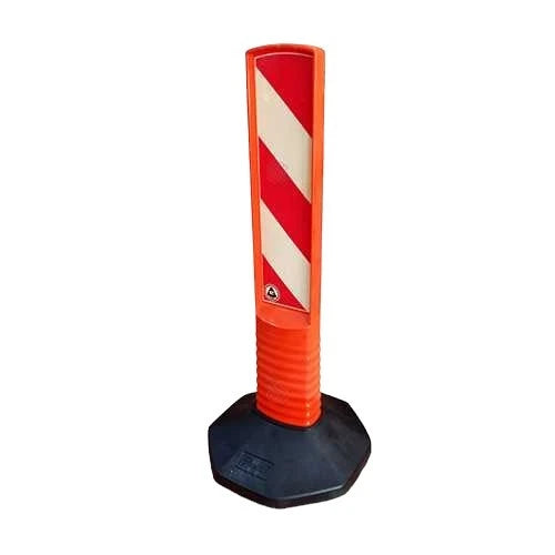 portable delineator sign orange