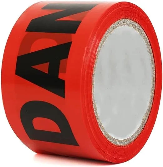 premium red warning tape danger