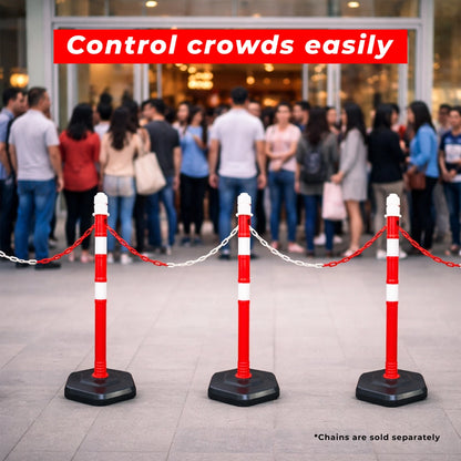 100CM Safety Delineator Post Red | Reflective Traffic Post