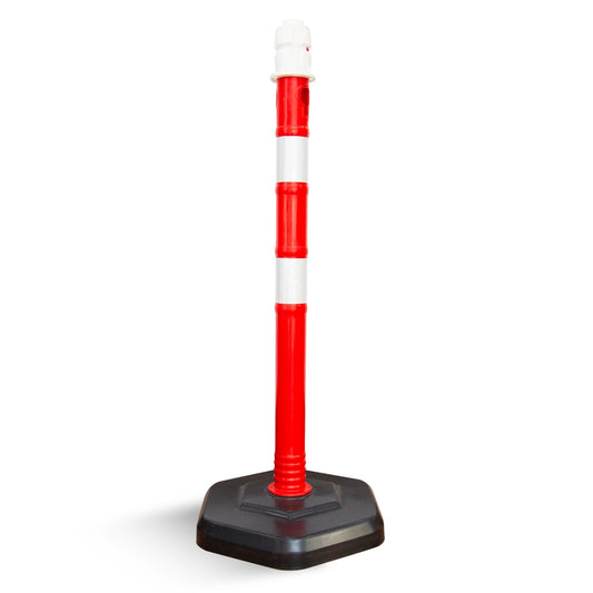 100CM Safety Delineator Post Red | Reflective Traffic Post