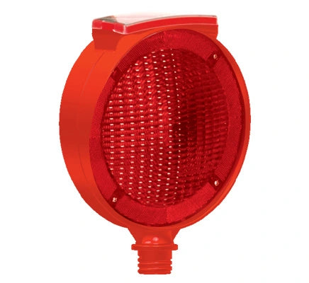 Red Solar Flashing LED Lamps for Two-Way Warning