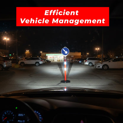 100CM Safety Delineator Post Red | Reflective Traffic Post