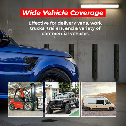 Heavy Duty Rubber Wall Guard D-Type | 90× 10× 10CM Wall Fender & Dock Bumper