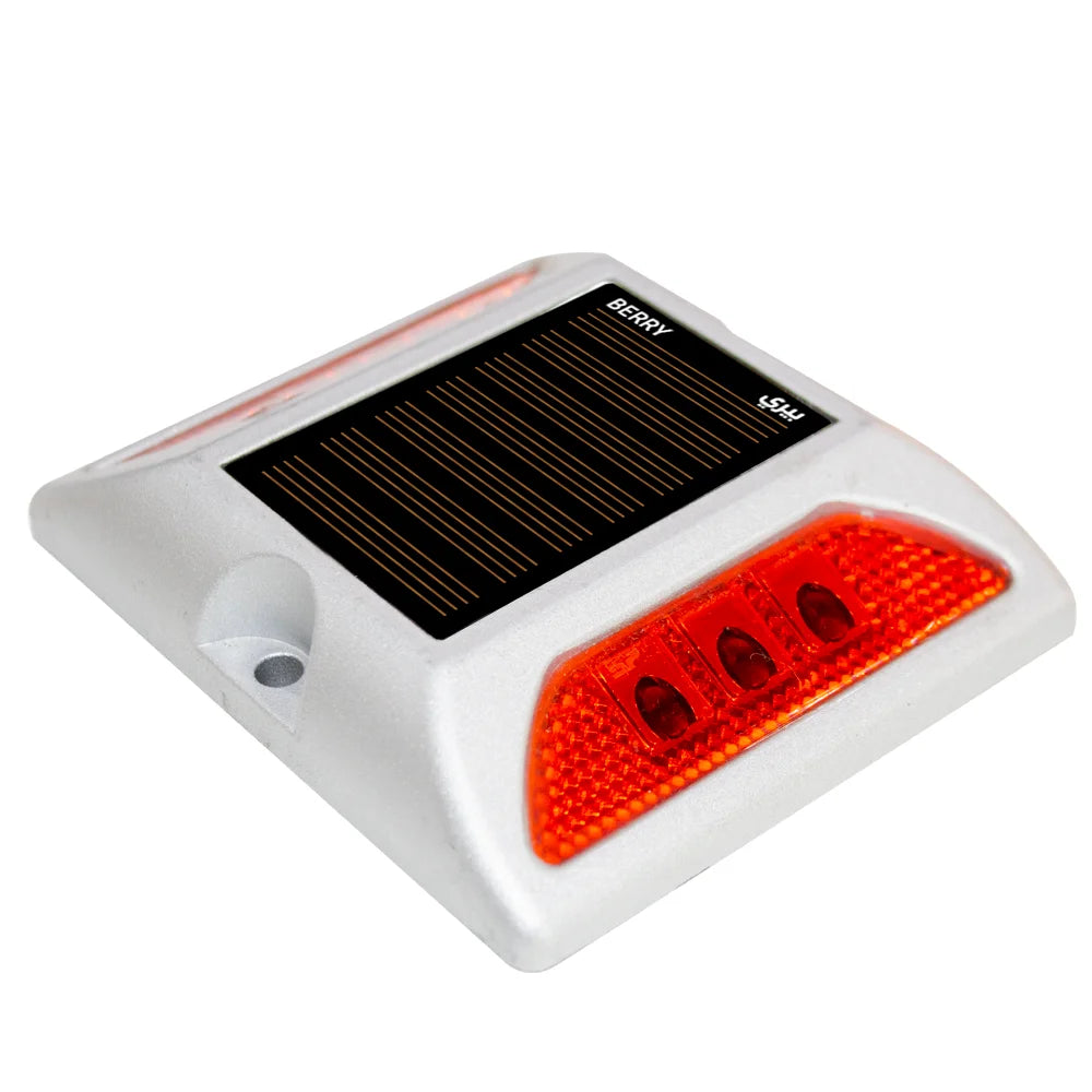 solar road stud red color