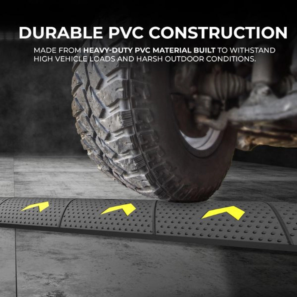 1 Meter Speed Ramp with 2-Channel Cable Protector | Speed Hump