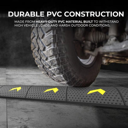 1 Meter Speed Ramp with 2-Channel Cable Protector | Speed Hump