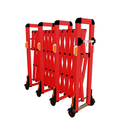 stainless steel extendable barrier red