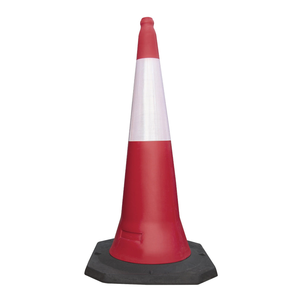 Red and white traffic cone 