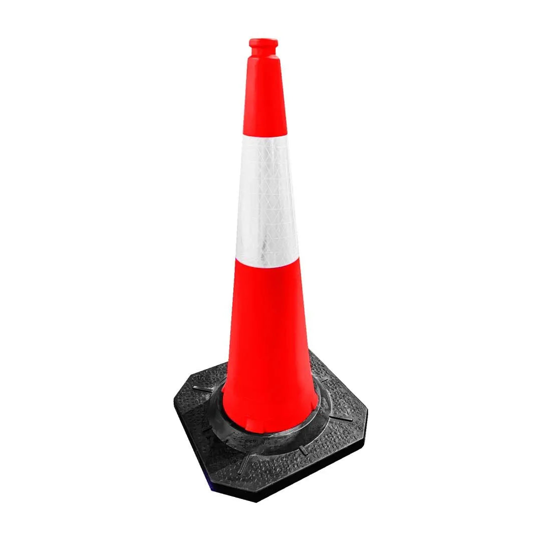 1 Meter Traffic Cone with 5 KG PE Base – Biri Group