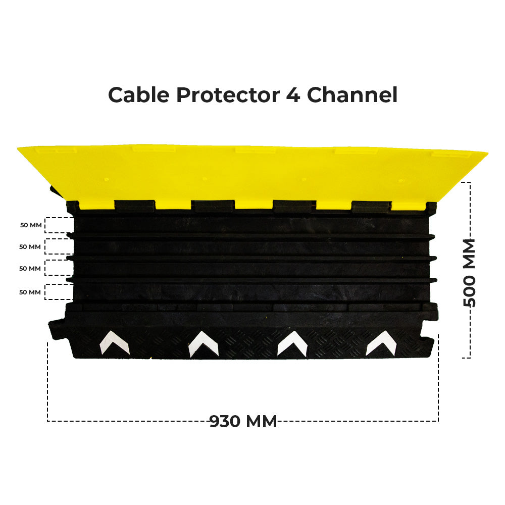 4 Channel PVC Cable Protector Ramp