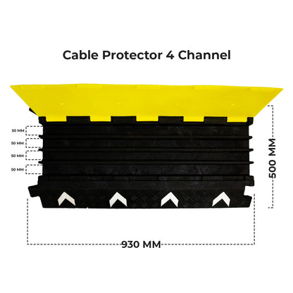 4 Channel PVC Cable Protector Ramp