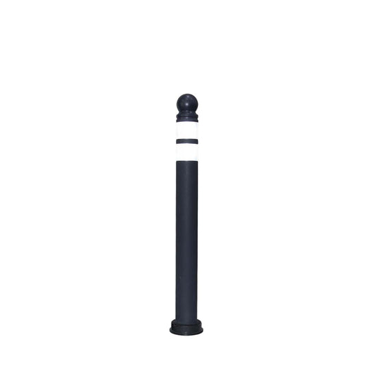 Anti-Parking Bollard Black | 68CM Lightweight Reflective Guide Post Black - Biri Group 