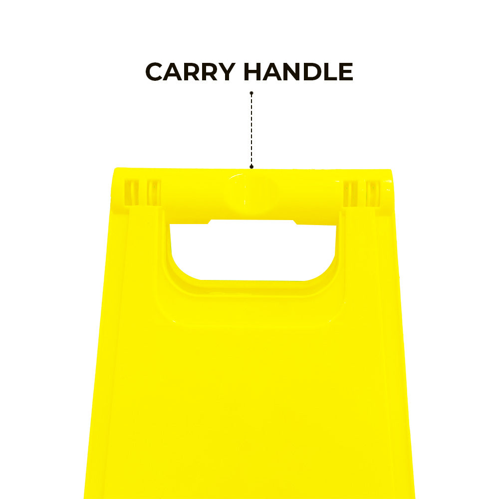 Blank Caution Sign With Carry Handle