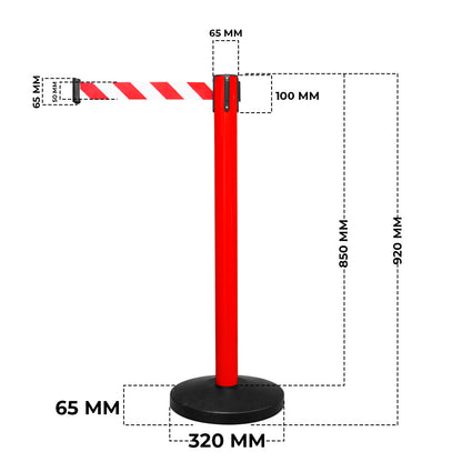 Crowd Control Queue Barrier