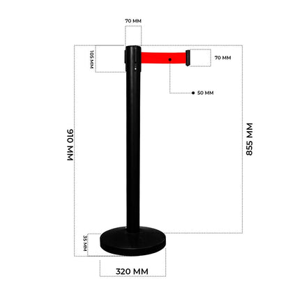 Crowd Control Safety Barrier