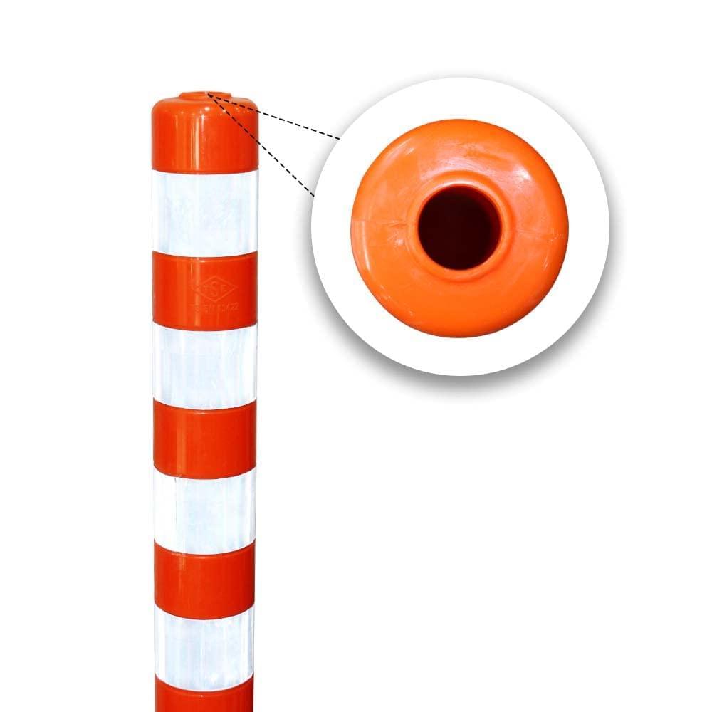 Orange Reflective Traffic Post With Top