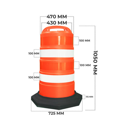 Orange Safety Drum