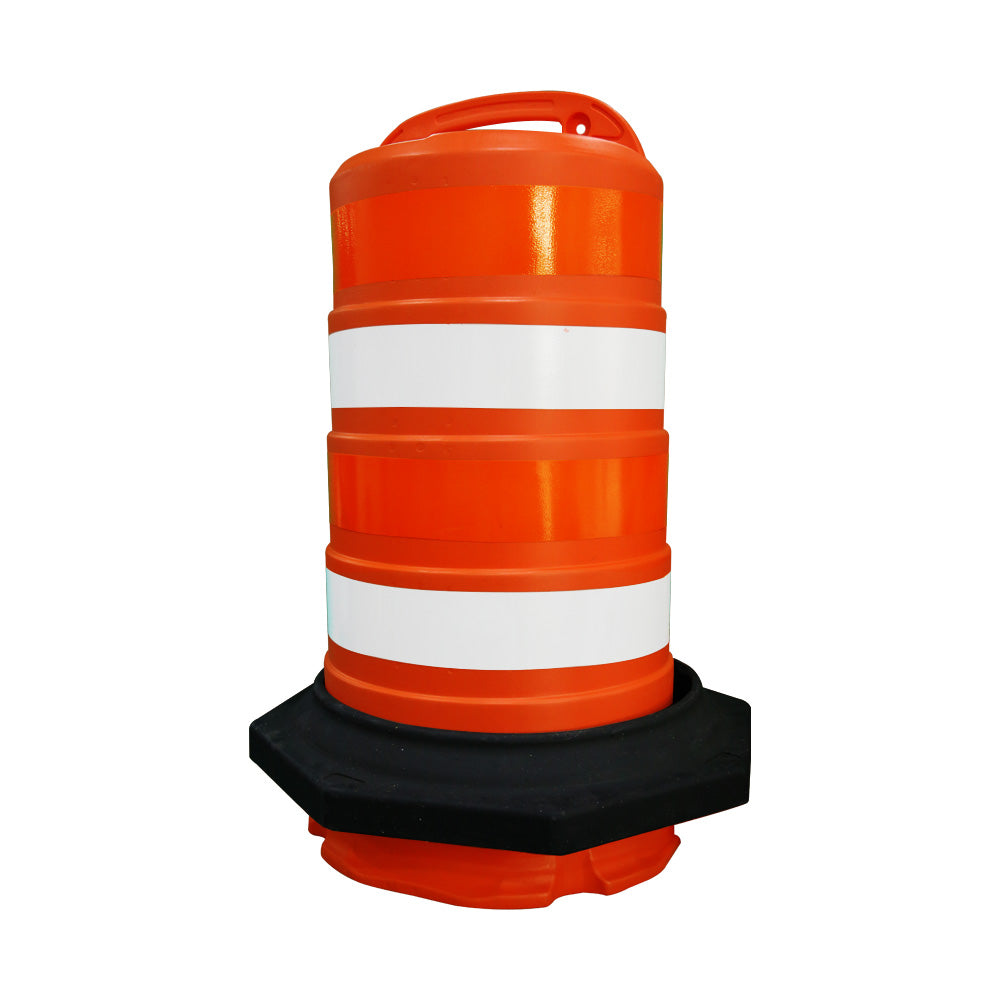 Plastic Traffic Drum With Reflective Sheet