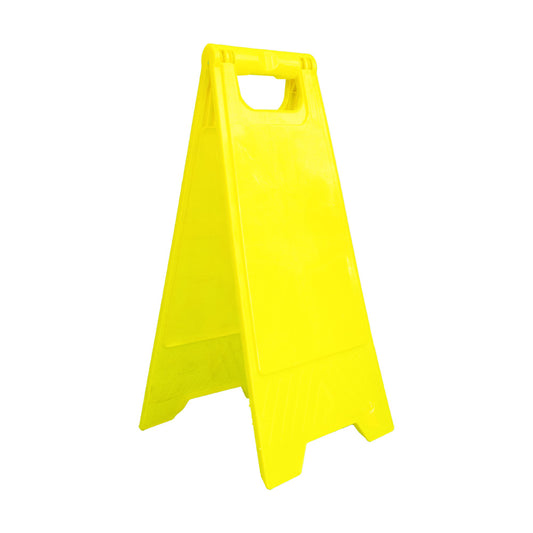 Yellow Two Side Printable Floor Sign - Foldable, Type A Freestanding - Biri Group 