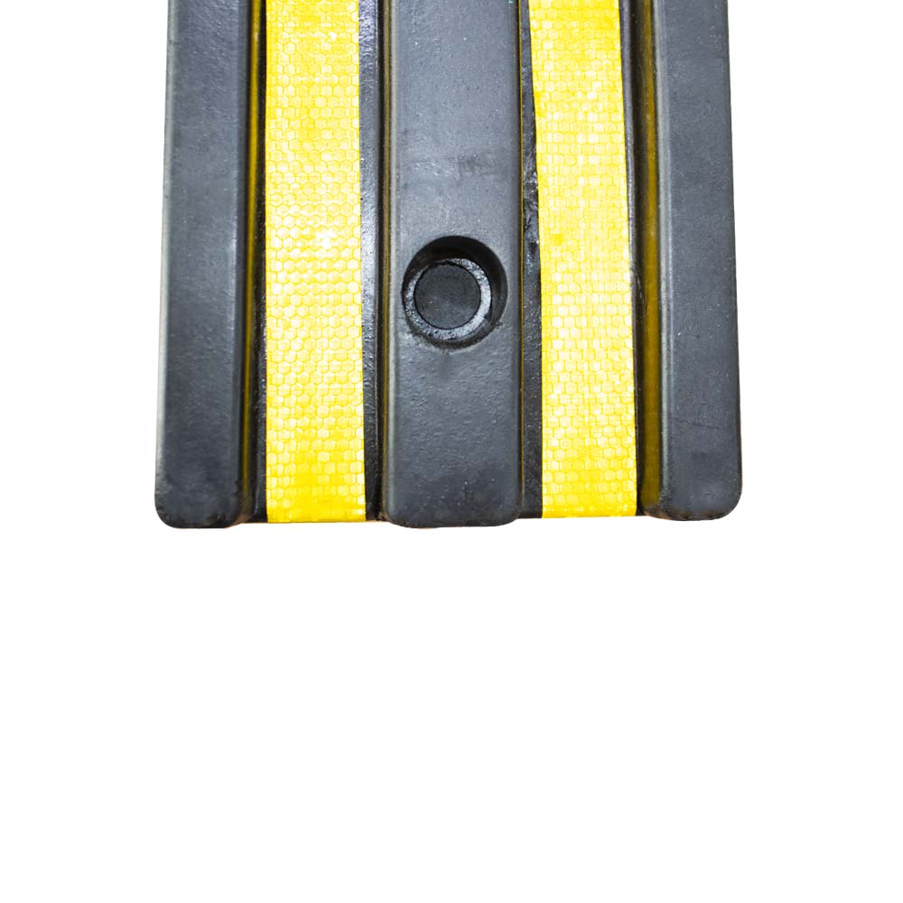 Rubber Wall Protector With Yellow Strips