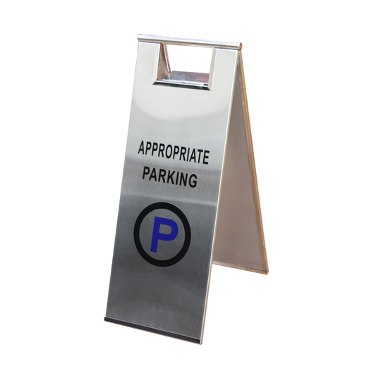 Stainless Steel Type A Appropriate Parking Sign - Biri Group 