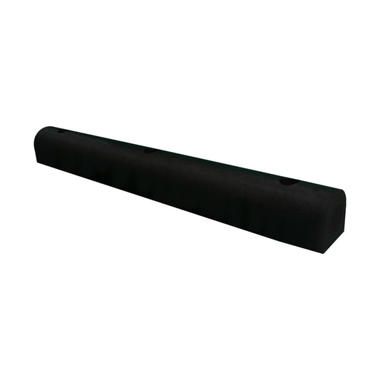 Heavy Duty Rubber Wall Fender D Type - Black, 900x100x100 - Biri Group 