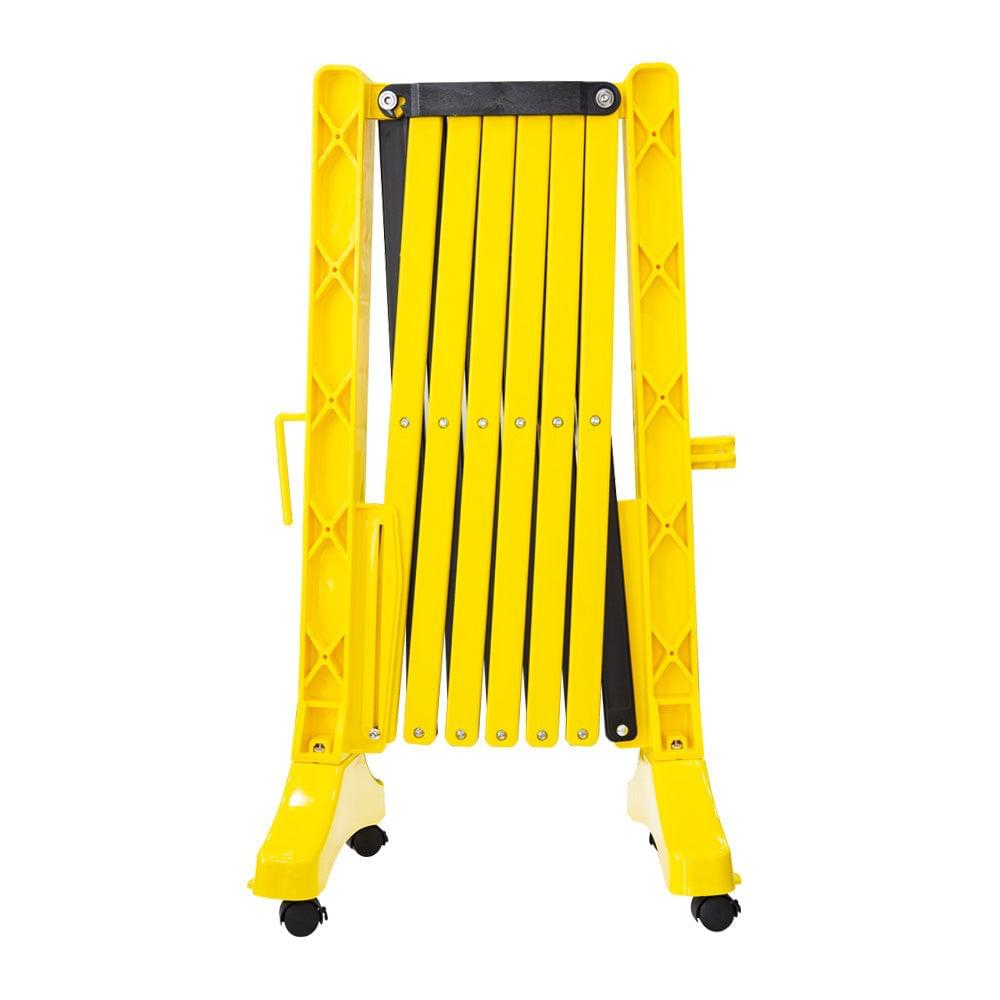 Plastic Expandable Barrier 350CM Yellow | Foldable Barrier with Wheel ...
