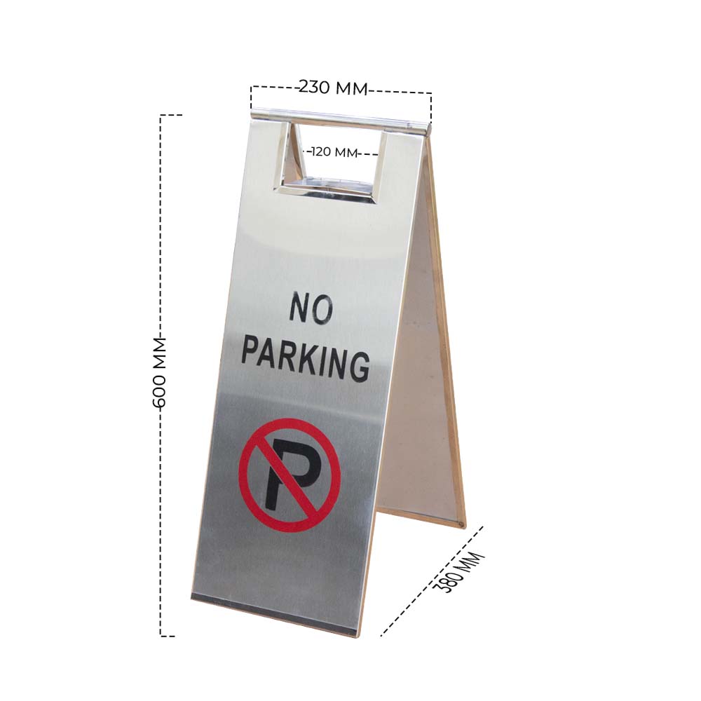 Stainless Steel Type-A No Parking Sign Outdoor for Safety - Biri Group 
