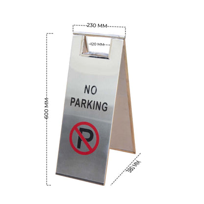 Stainless Steel Type-A No Parking Sign Outdoor for Safety - Biri Group 