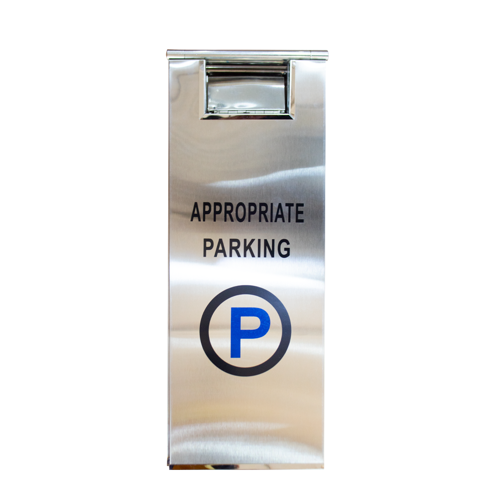 Stainless Steel Type A Appropriate Parking Sign - Biri Group 