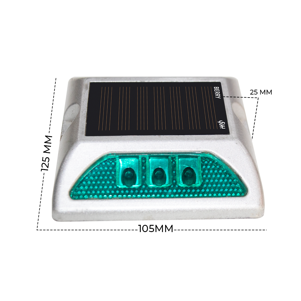 Solar road stud green from birigroup.ae