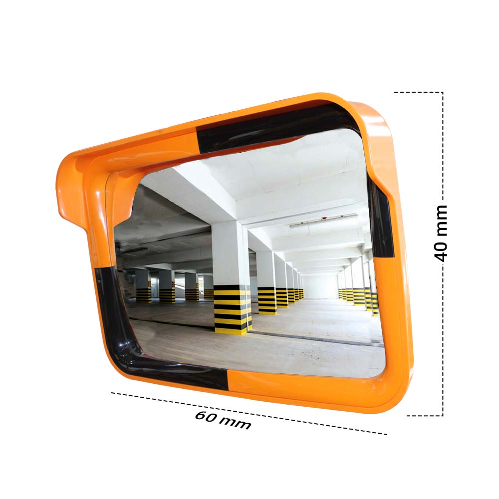 Convex Safety 40x60CM Wide Angle Visible Rectangular Mirror - Biri Group 