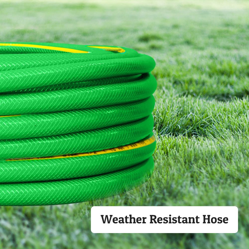 Hose Path Building Reinforced Garden Water Hose 1/2 Inch x 25M – Green Durable – Biri Group AE
