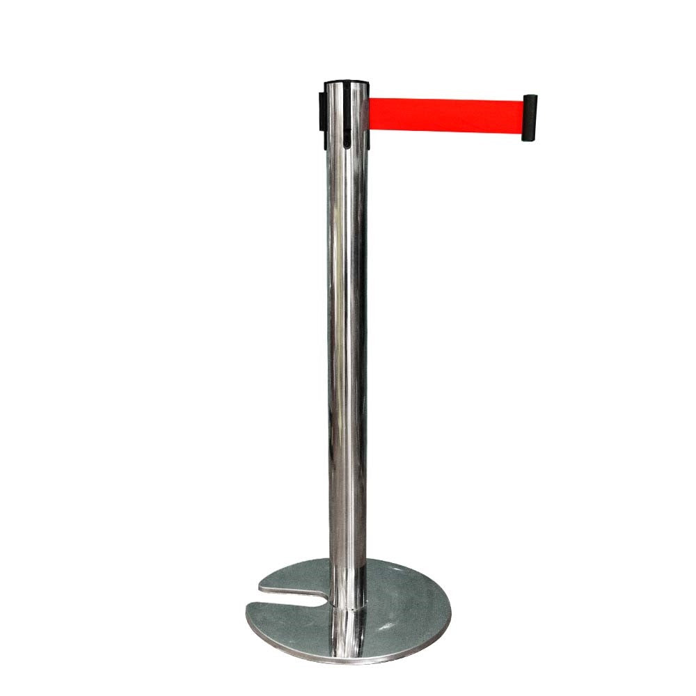 Stainless steel queue barrier from birigroup.ae