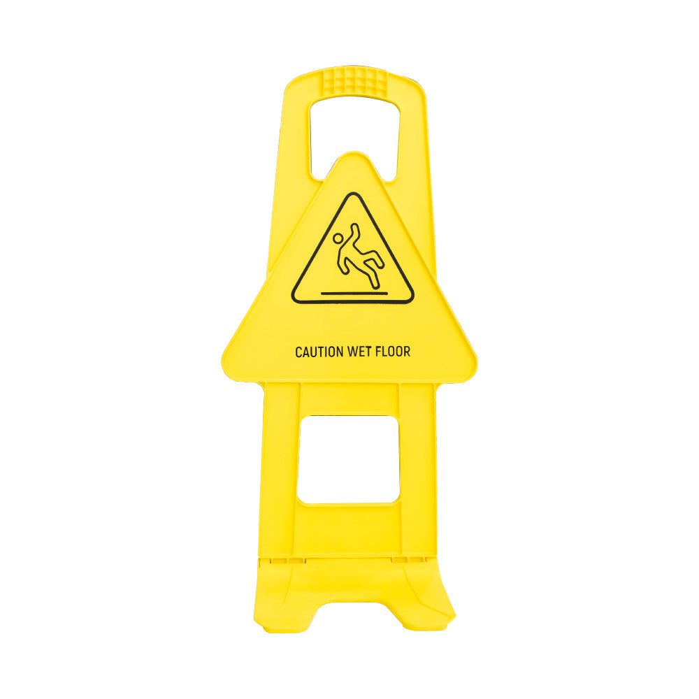 Freestanding Caution Wet Floor Sign - Yellow - Biri Group 