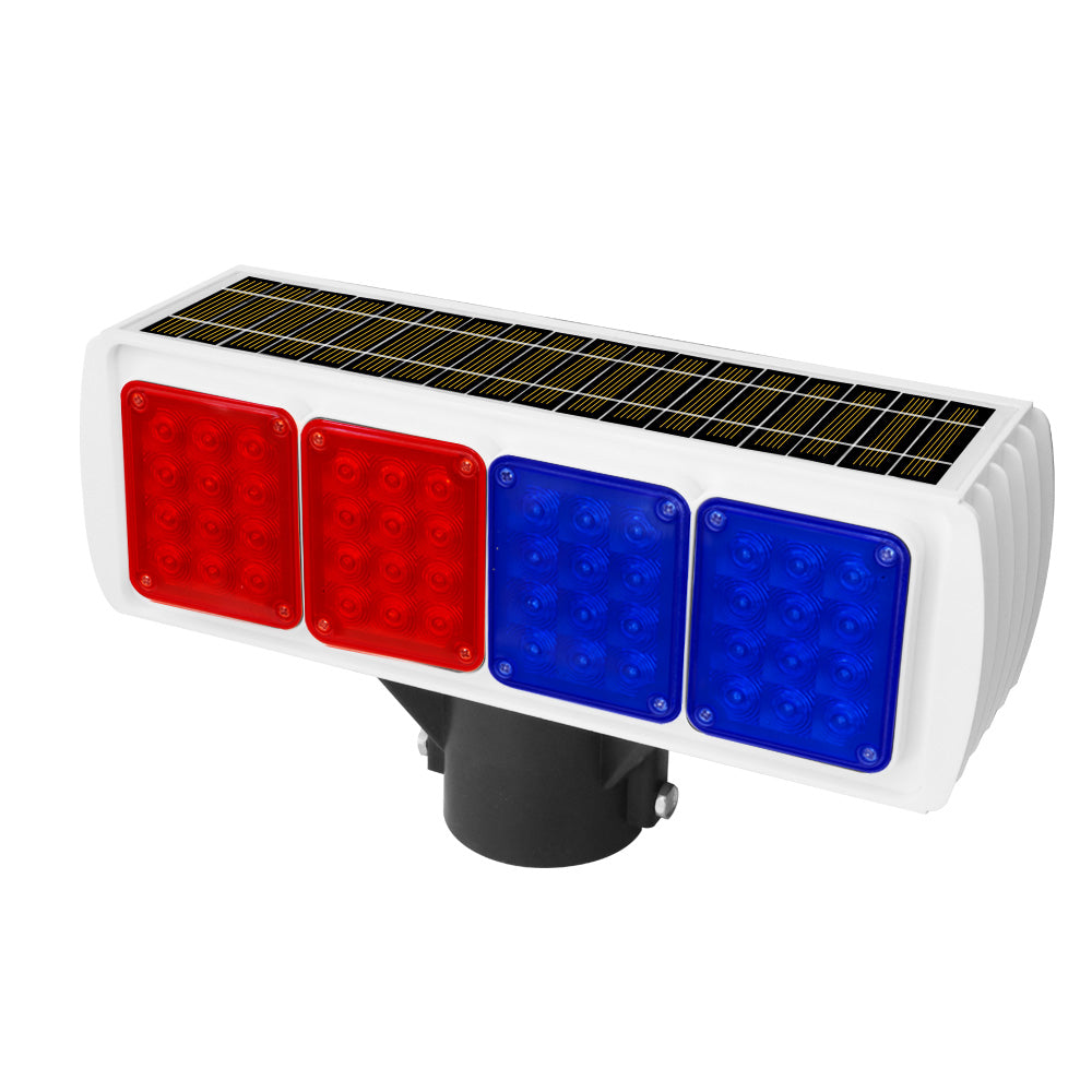 Red & Blue Solar Led Strobe Light Solar Powered - Biri Group 