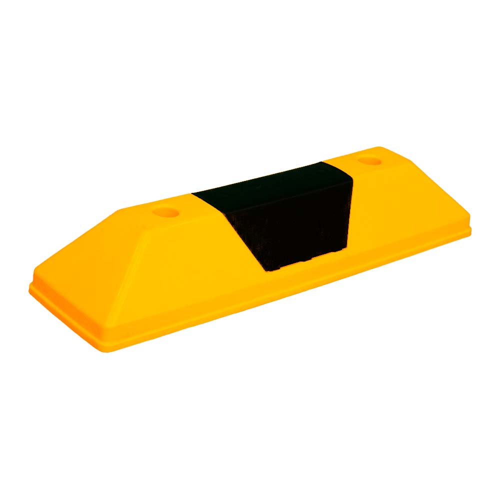 Wheel Stop 10X15X55CM - Yellow & Black - Biri Group 