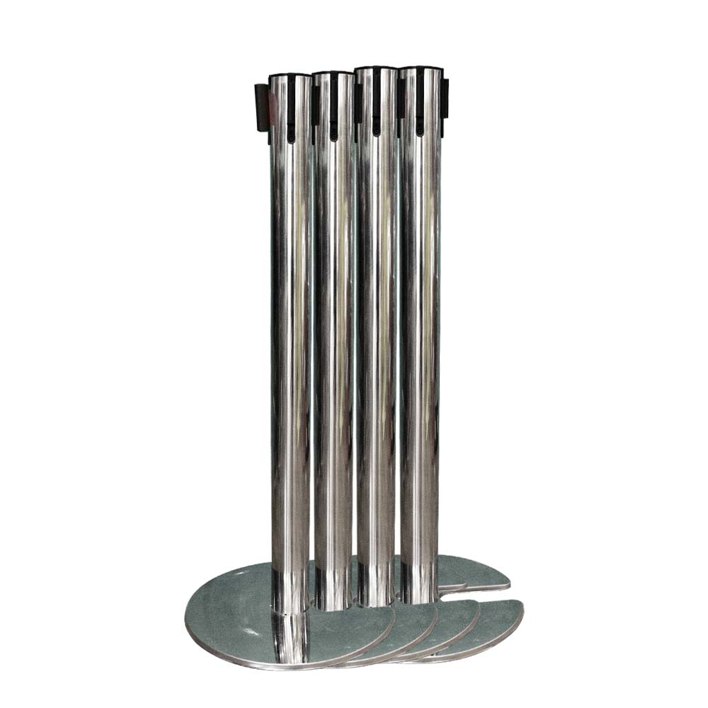 Stainless steel queue barrier from birigroup.ae